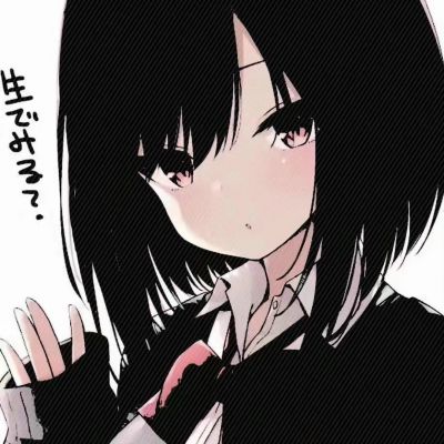 手绘漫画风人物女生头像图片