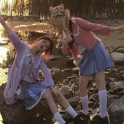 双人闺蜜照户外头像
