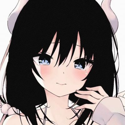 手绘漫画风人物女生头像图片