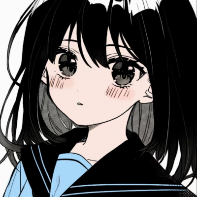手绘漫画风人物女生头像图片