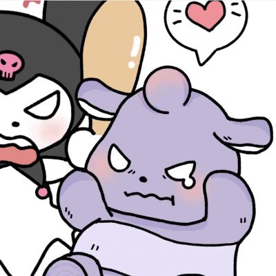 可爱情头一左一右手绘萌萌哒图片