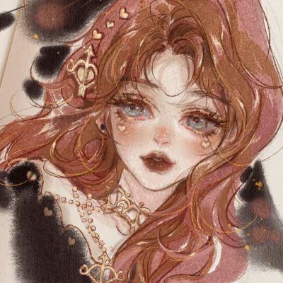 2025流行手绘头像女生好看高清图片