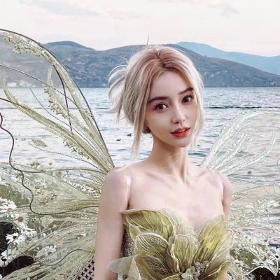 精灵头像女翅膀唯美