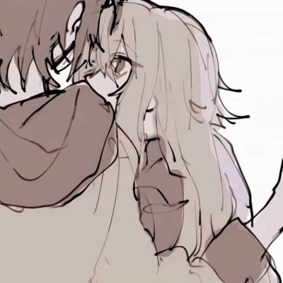 漫画男女情头一左一右好看高清图片