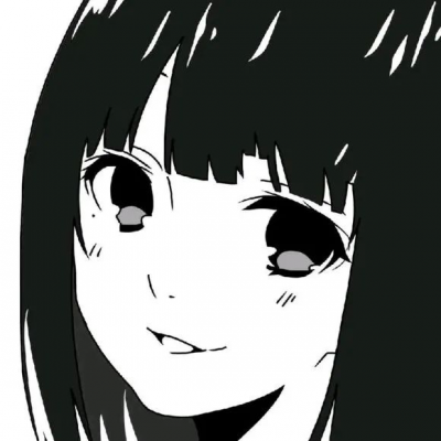 优质动漫女头像黑白