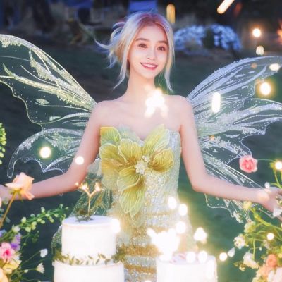 精灵头像女翅膀唯美
