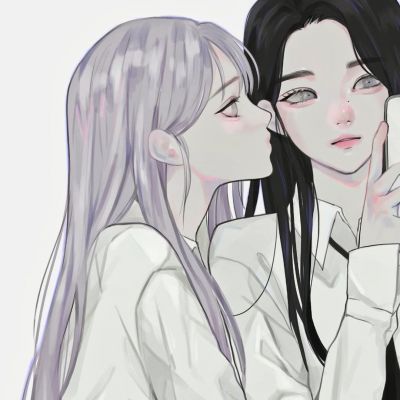 女生头像闺蜜头像手绘超酷高冷图片