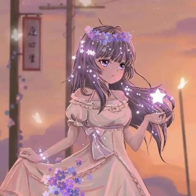 神仙情侣头像高级手绘