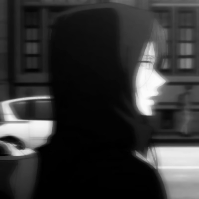 黑白漫画男生头像