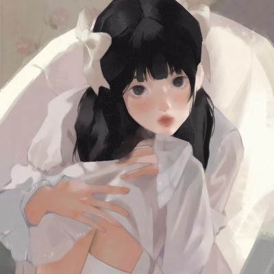 温柔气质女生头像手绘
