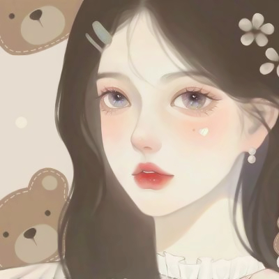 手绘高冷动漫女生头像