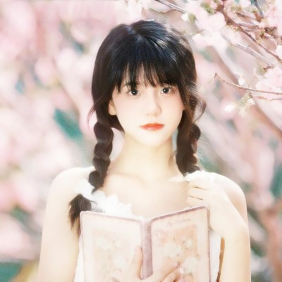 女生头像带花唯美清纯图片