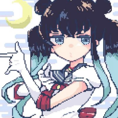 像素风动漫头像女