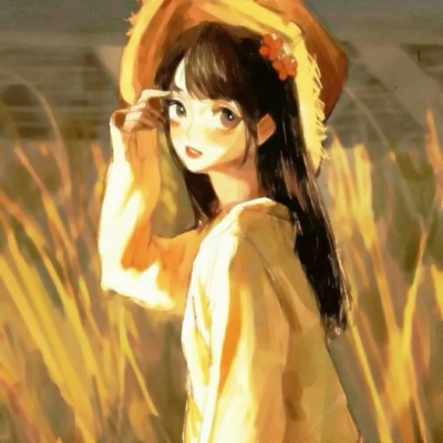 温柔气质女生头像手绘