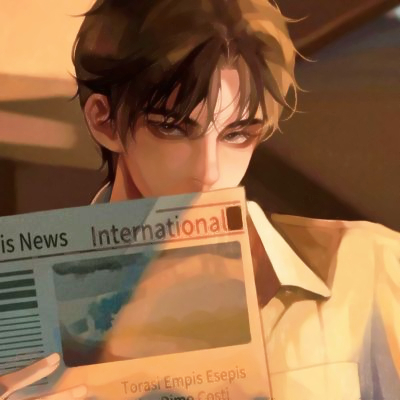 文艺干净男生头像手绘图片