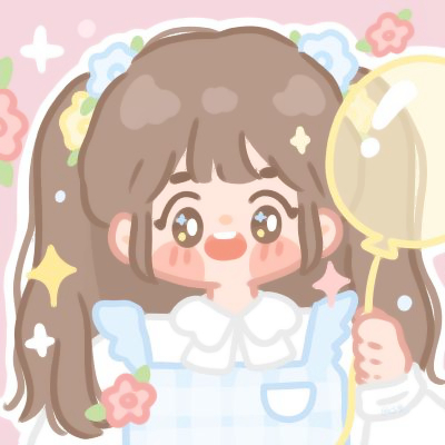 可爱手绘卡通闺蜜女生头像图片