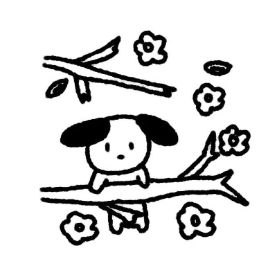 卡通版小狗头像简笔画图片
