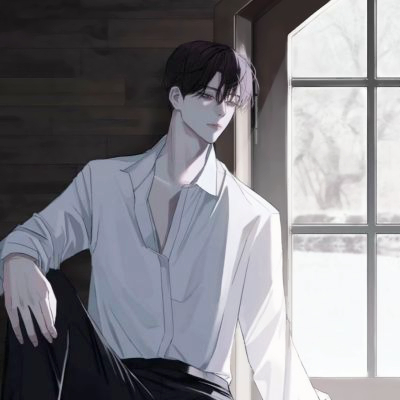文艺干净男生头像手绘图片