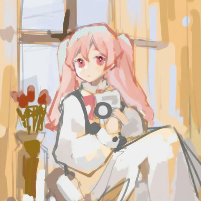 温柔气质女生头像手绘