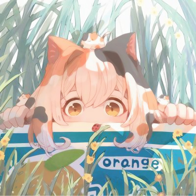 撸猫抱猫动漫女生头像图片