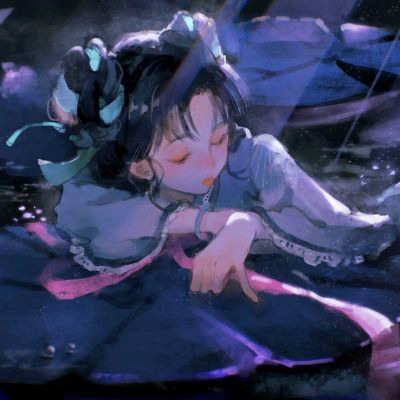 温柔气质女生头像手绘