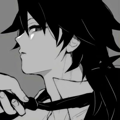 黑白漫画男生头像