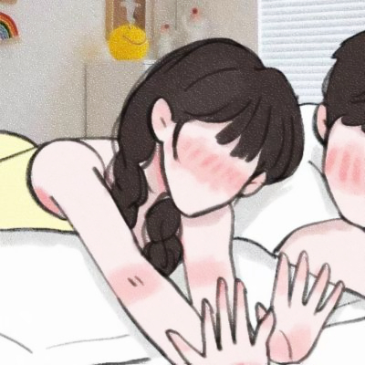 情侣头像手绘图一对