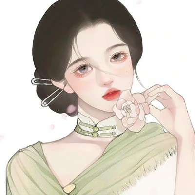 手绘高冷动漫女生头像