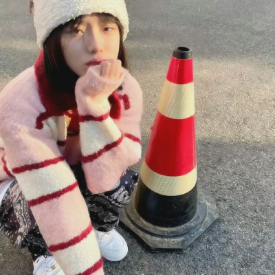 抖音头像戴帽子女