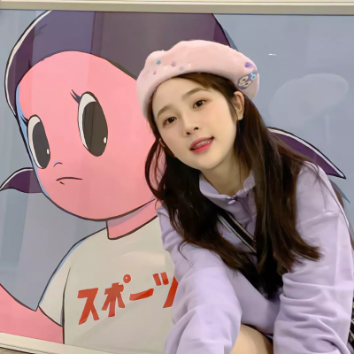 淡紫色系女生头像