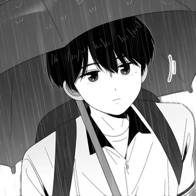黑白漫画头像男生炫酷帅气高清图片