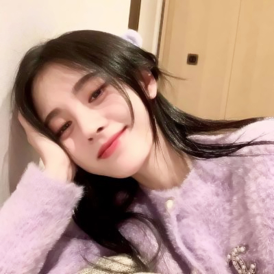 淡紫色系女生头像