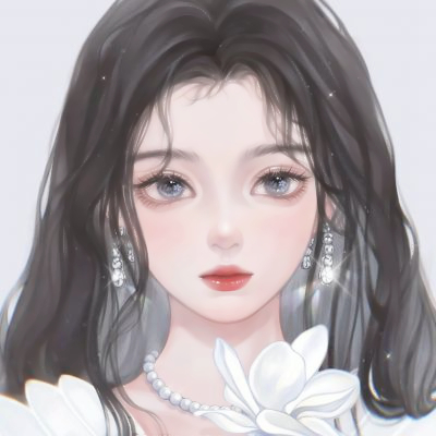 最美手绘头像女生