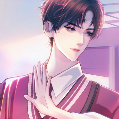 高级手绘情侣头像