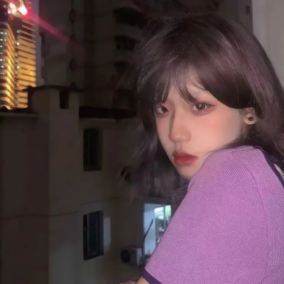 淡紫色系女生头像