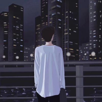 高级手绘情侣头像