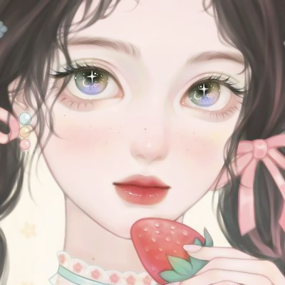 最美手绘头像女生