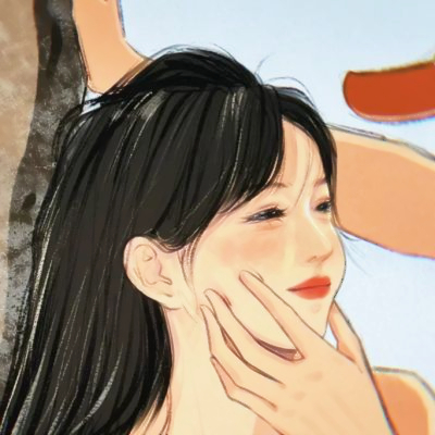 高级手绘情侣头像