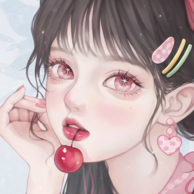 最美手绘头像女生