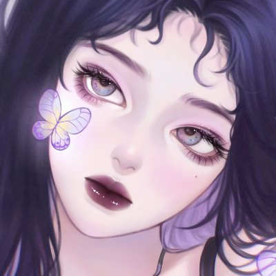 最美手绘头像女生