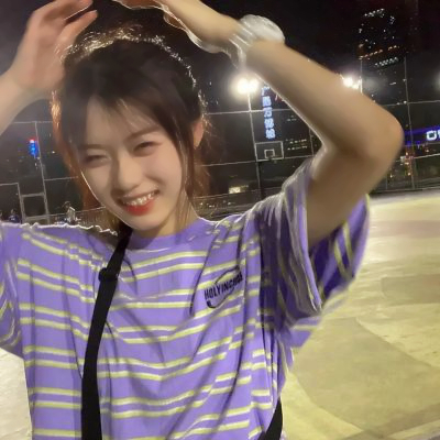 淡紫色系女生头像