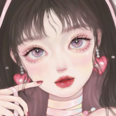 最美手绘头像女生