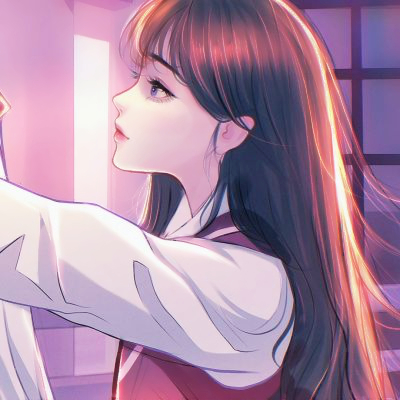 高级手绘情侣头像