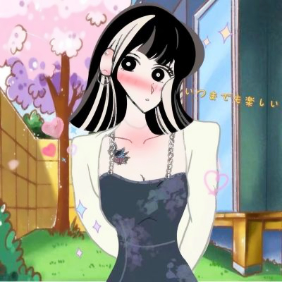 蜡笔小新风辣妹手绘头像