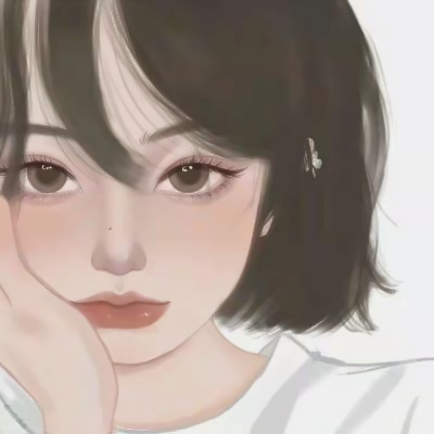 独特女头像手绘