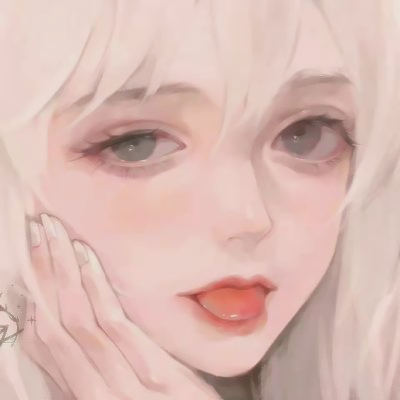 独特女头像手绘