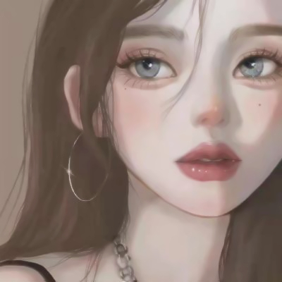 独特女头像手绘