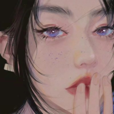 独特女头像手绘