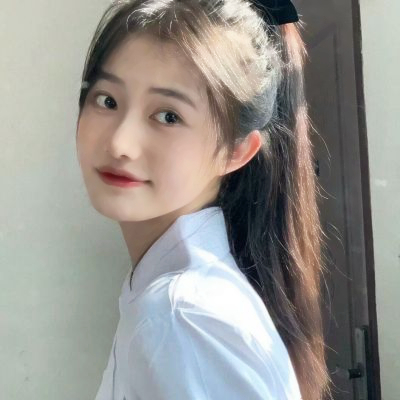 甜美可爱女头露脸真人女生高清图片