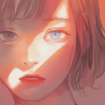 独特女头像手绘